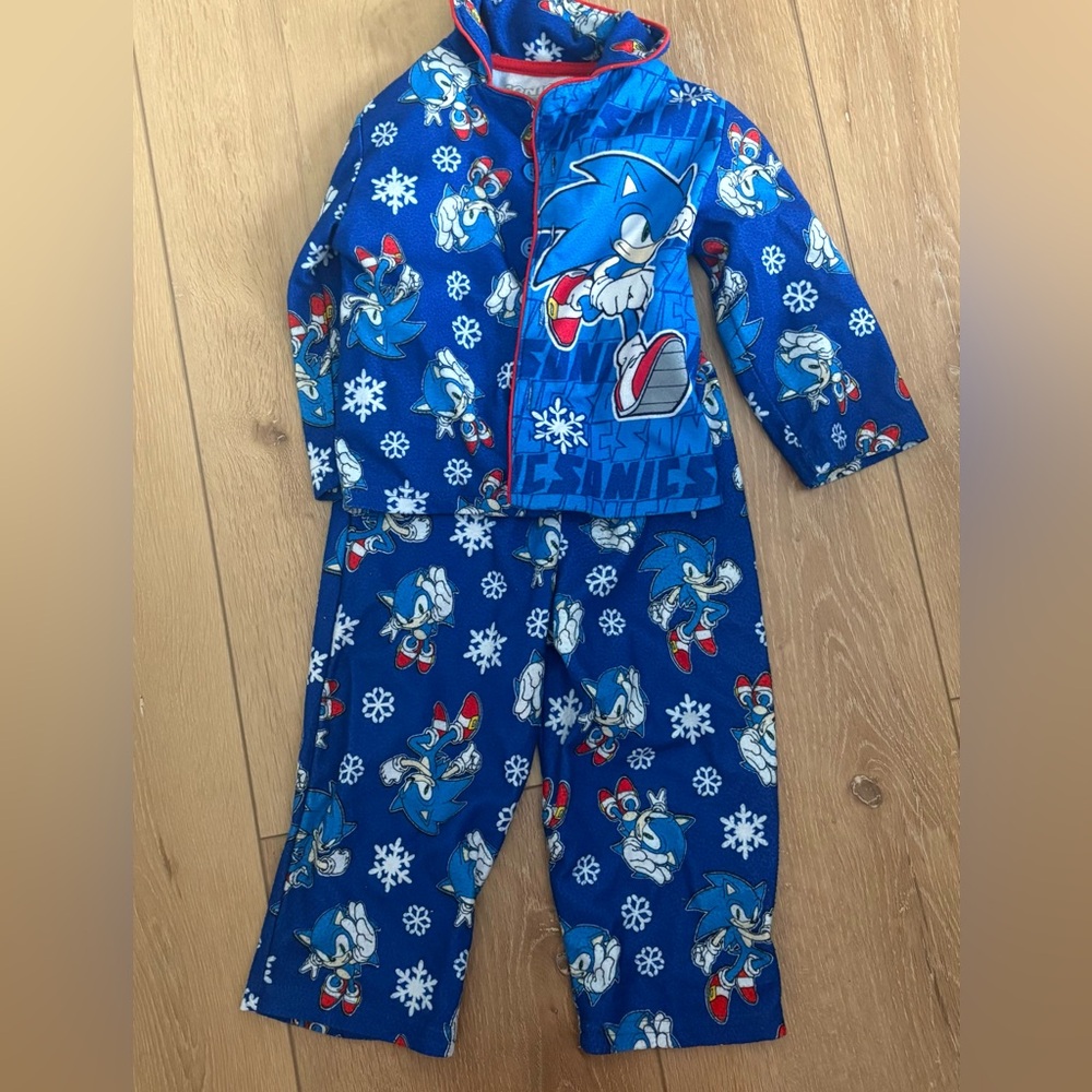 Blue Sonic the Hedgehog Pajama Set
